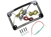 Custom Dynamics License Plate Frames & Lights Black All In One Radius License Plate Frames
